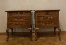 Coppia Comodini Intarsiati