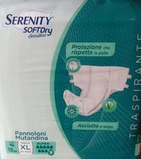120 Pannoloni a Mutandina Serenity SUPER  traspirante XL.8 Confezioni Da 15pz
