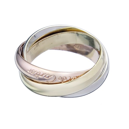 Anello cartier trinity 750 oro - cartier,