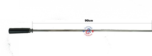 Asta spiedo 90cm 8x8 per - spiedo,
