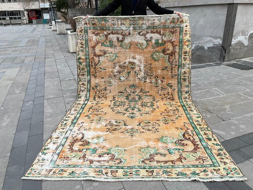 Tappeto vintage oushak 6x9 - tappeto,
