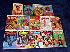SABRE 1 2 3 4 5 6 7 8 9 10 11 12 13 14 FUMETTI ECLISSI 1982 LOTTO SERIE COMPLETA