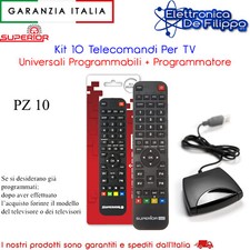 Kit 10 Telecomandi Per TV Universali Programmabili Con Programmatore