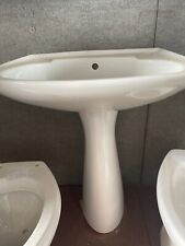 Lavabo d'appoggio con colonna Flaminia 64 mod. Nori  ad 1 foro predisposto 3fori