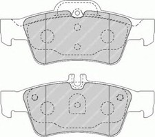 Kit Pastiglie Freni POSTERIORI Ferodo MERCEDES CLS '11-> CLS 250 CDI 150 KW