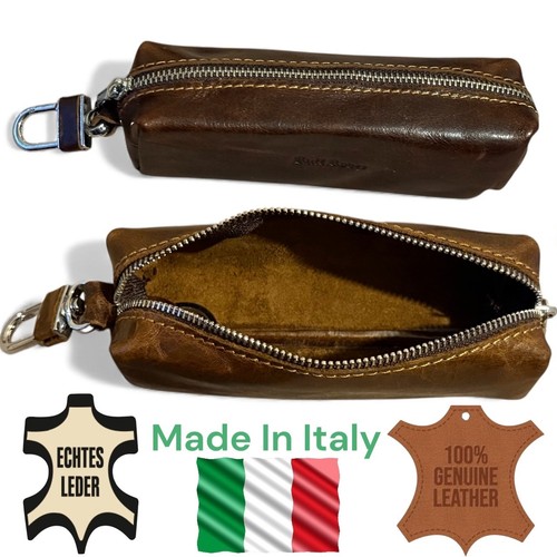 Astuccio vera pelle marrone