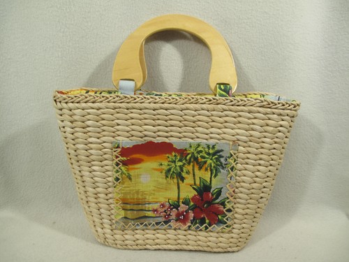 Borsa cesto tessuto piatto