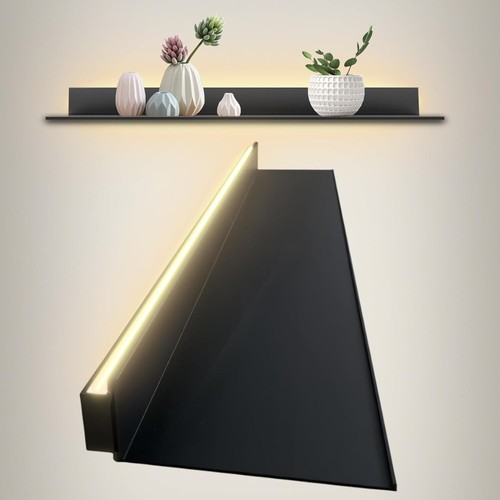 Floating display shelf led - display,