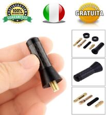 ANTENNA AUTO MINI FIBRA CARBONIO ALLUMINIO CORTA 3,5CM RADIO CAR TUNING CORTA