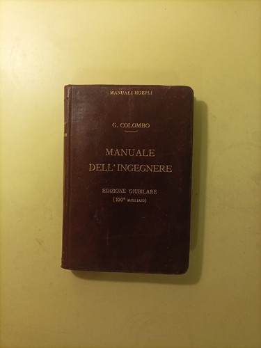 Manuale dell ingegnere colombo - manuale,