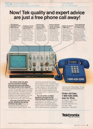 Tektronix oscilloscopio - tektronix,