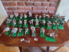 DG LOTTO  CAVALIERI MEDIOEVALI TEUTONICI CUSTOM WAR GAME DIORAMI 1/32  LEGGI