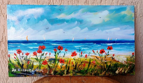 Papaveri 2005 35x20cm quadro - "papaveri",