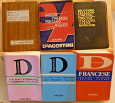 Lotto 6 pz. DIZIONARI
