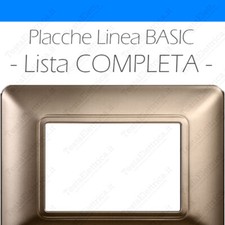 Placche 3,4, e 6 moduli compatibili Bticino Matix - Linea BASIC in ABS + colori