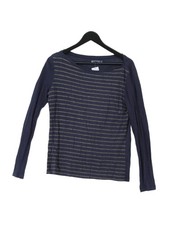 Top donna Petit Bateau S blu a