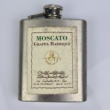 Fiaschetta bottiglia in acciaio Grappa MOSCATO Barrique liquore tascabile !!!