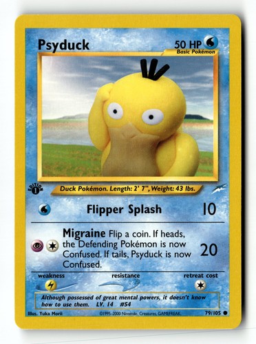 Pokemon card psyduck 1st - pokemon,
