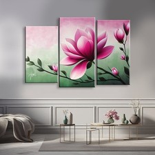 QUADRI MODERNI MAGNOLIA FUCSIA