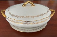 ANTICA PERFETTA ZUPPIERA PIATTO PORCELLANA CERAMICA S.C. RICHARD - ORO