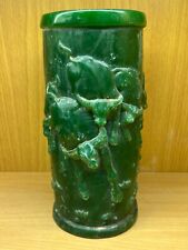 Ancient Tibetan Large Jade Vase With Animal Motifs