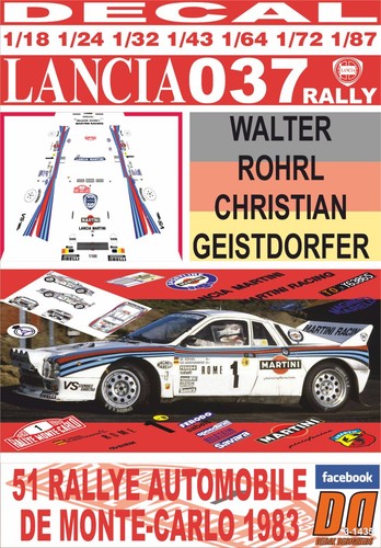 Decal lancia 037 rally - lancia,