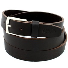 Cintura in Pelle Marrone Testa