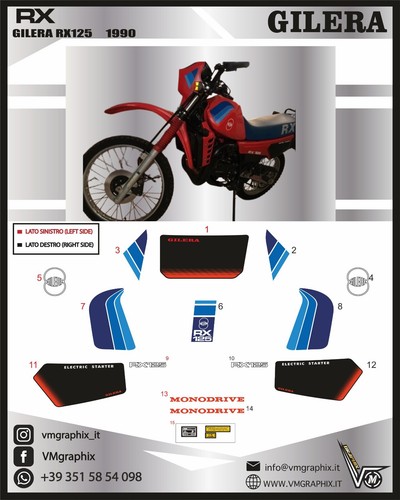 Kit gilera arizona rtx - arizona, rx
