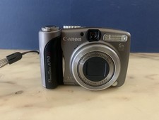 vintage FOTOCAMERA DIGITALE CANON A710 IS MEGAPIXEL SILVER