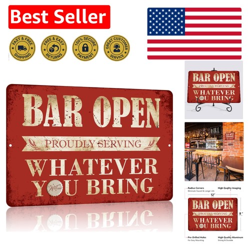 Insegna aperta bar - , vintage