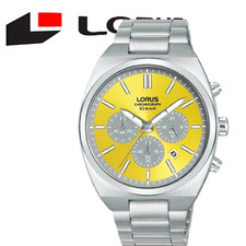 Orologio Lorus RT367KX9 Cronografo Quadrante Giallo e Grigio SS Brace Prezzo consigliato £ 109,99 2 anni Guar