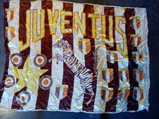BANDIERA ORIGINALE JUVENTUS TIPO GRANDE ANNIO 1971-1972 MOLTO BELLA