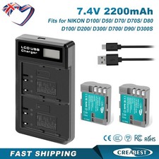 2x EN-EL3e EN-EL3 batteria +