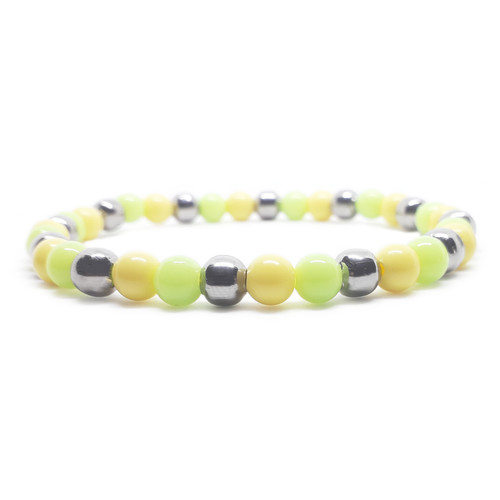 Bracciale giallo verde chiaro - verde,