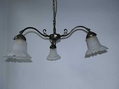 Lampadario liberty ottone - in,