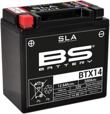 Batteria moto AGM BS YTX14 per