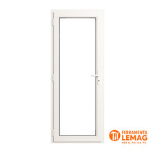 Finestra in alluminio 80x130 Bianco – Vetro camera e Maniglia su Misura