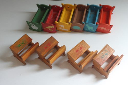 Lotto mobili legno in - ,