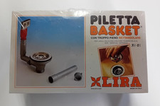 Piletta LIRA da lavello basket 3"1/2x1.1/2 con troppo pieno art. 1745.040