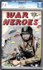 WAR HEROES #7- CGC 7.5 1944