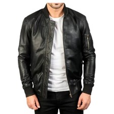 Giacca Bomber Uomo Vera Pelle