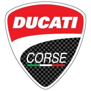 Adesivo scudetto ducati - adesivo, corse