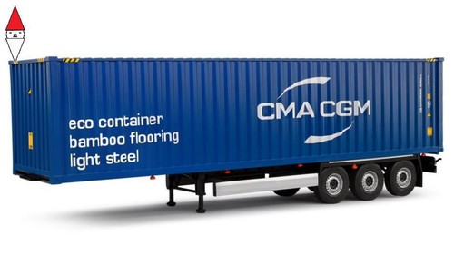 Solido trailer for truck - 1/24,
