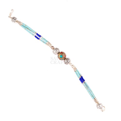 Bracciale tibetano perline - bracciale,