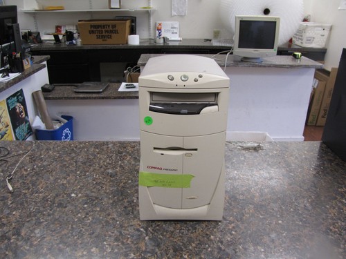 Computer tower vintage compaq - computer,