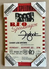 Poster concerto vintage autentico REO Speedwagon/Foghat montato
