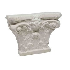 Miniatura mezzo capitello in gesso per presepe 7,8x1,8x6,3 cm