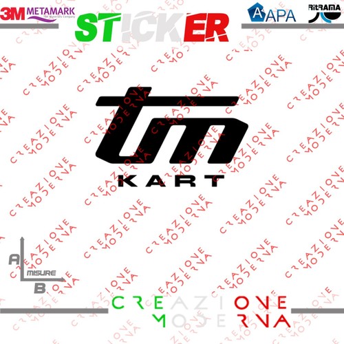 Adesivo sticker kart - sticker, misure