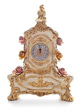 OROLOGIO DA TAVOLO CON FIORI