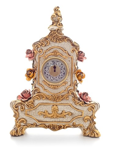 Orologio tavolo con fiori - tavolo,